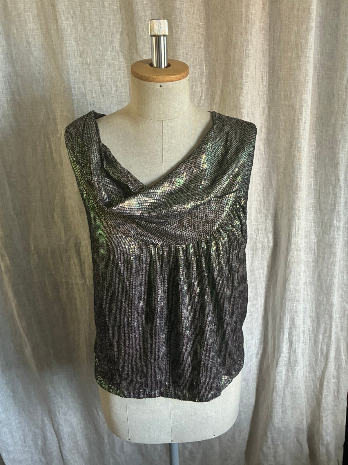 Splinternieuwe Dries Van Noten top zijde, Maat 38/40 (M), Verzenden, Nieuw, Zonder mouw