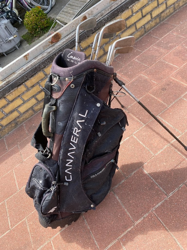 golfclubs met golftas - 6 clubs, Sports & Fitness, Golf, Enlèvement ou Envoi, Utilisé, Set