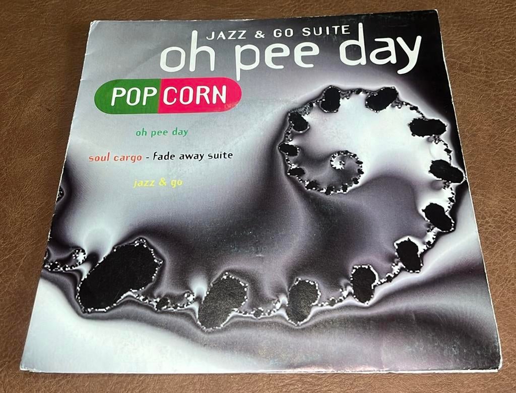 Popcorn ‎– Oh Pee Day / Jazz & Go Suite - 7” vinyl single BE, Cd's en Dvd's, Ophalen of Verzenden, Gebruikt