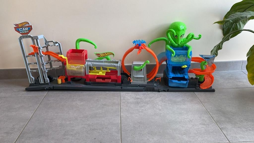 Lave-auto Hot Wheels City Ultimate Octo, Enlèvement, Comme neuf, Circuit, Hot Wheels