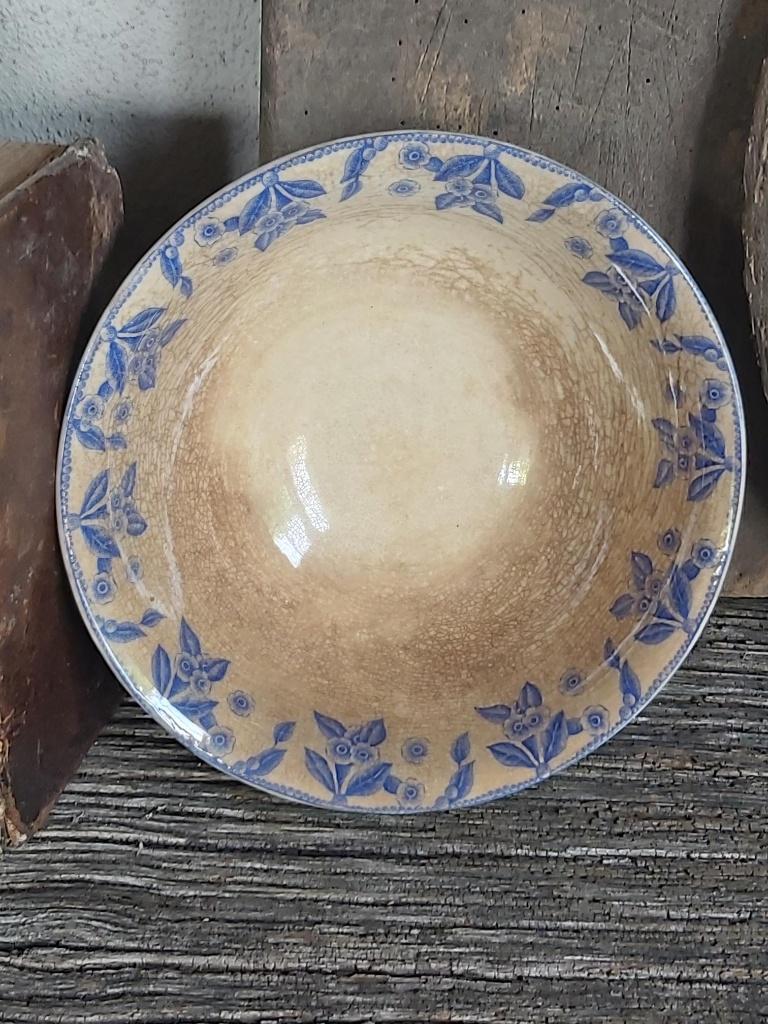 Prachtige zeer fel beboterde oude schaal BOCH Dux, Antiquités & Art, Enlèvement ou Envoi