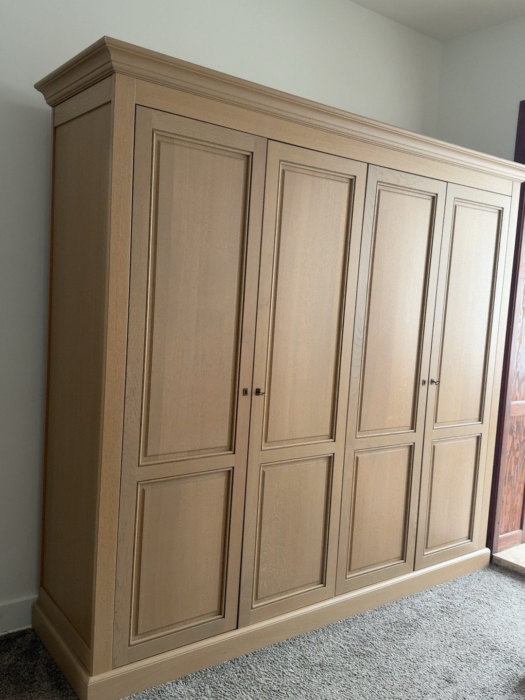 brun clair 2.10cm / 2.10cm ,4 portes, Maison & Meubles, Enlèvement, Comme neuf