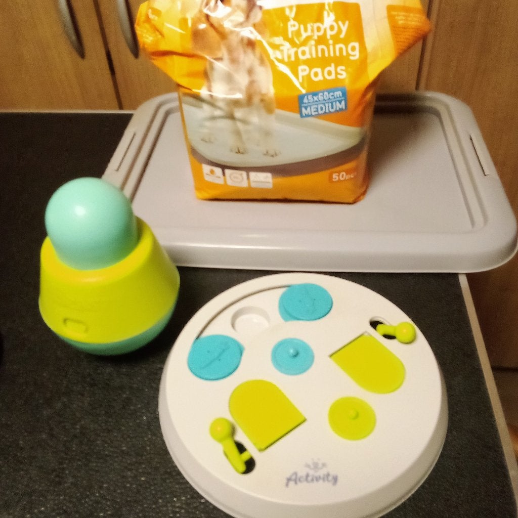 puppytrainer en activity spelletjes, Dieren en Toebehoren, Ophalen, Gebruikt