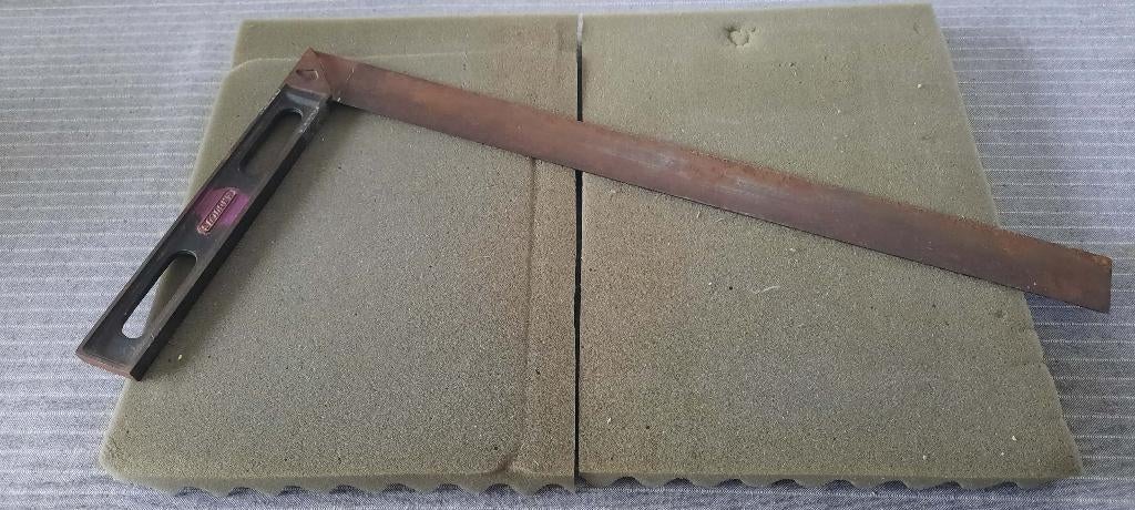 Metalen winkelhaak 60 cm merk 'Angulus' - vintage., Ophalen, Gebruikt, Overige meters
