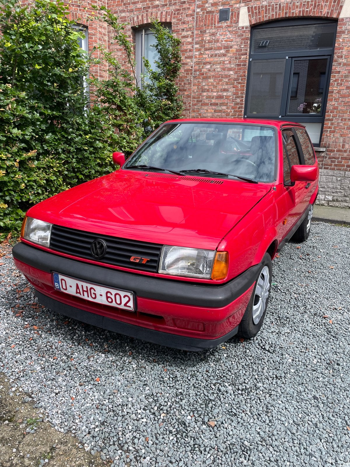Vw polo oldtimer weing km, Auto's, Volkswagen, Voorwielaandrijving, Stof, Zwart, 4 cilinders