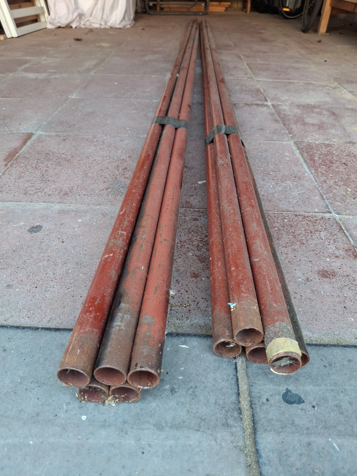 10 metalen buizen, Doe-het-zelf en Bouw, Metalen, Ophalen