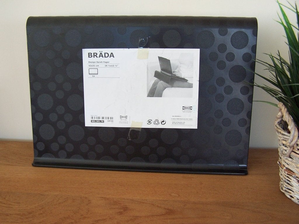 Support pour ordinateur portable et livre IKEA BRÄDA - noir, Enlèvement ou Envoi, Comme neuf