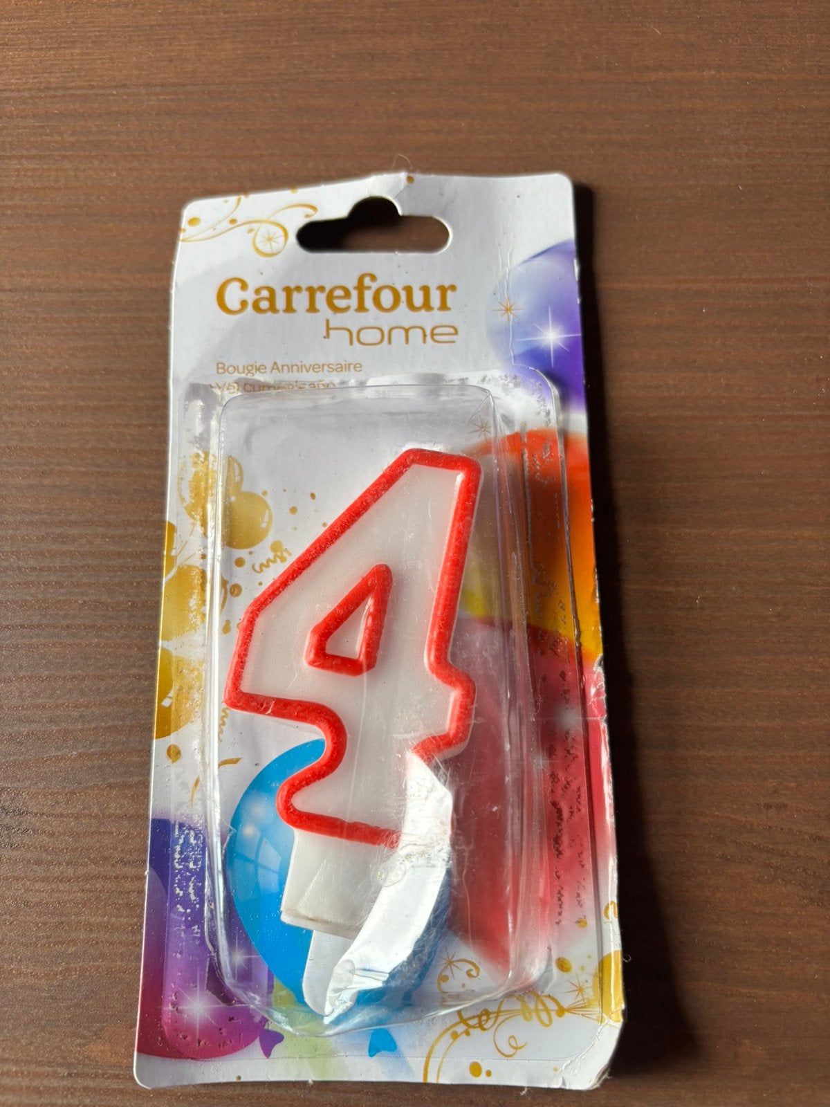 Bougie anniversaire 4 ans, Enlèvement ou Envoi, Comme neuf