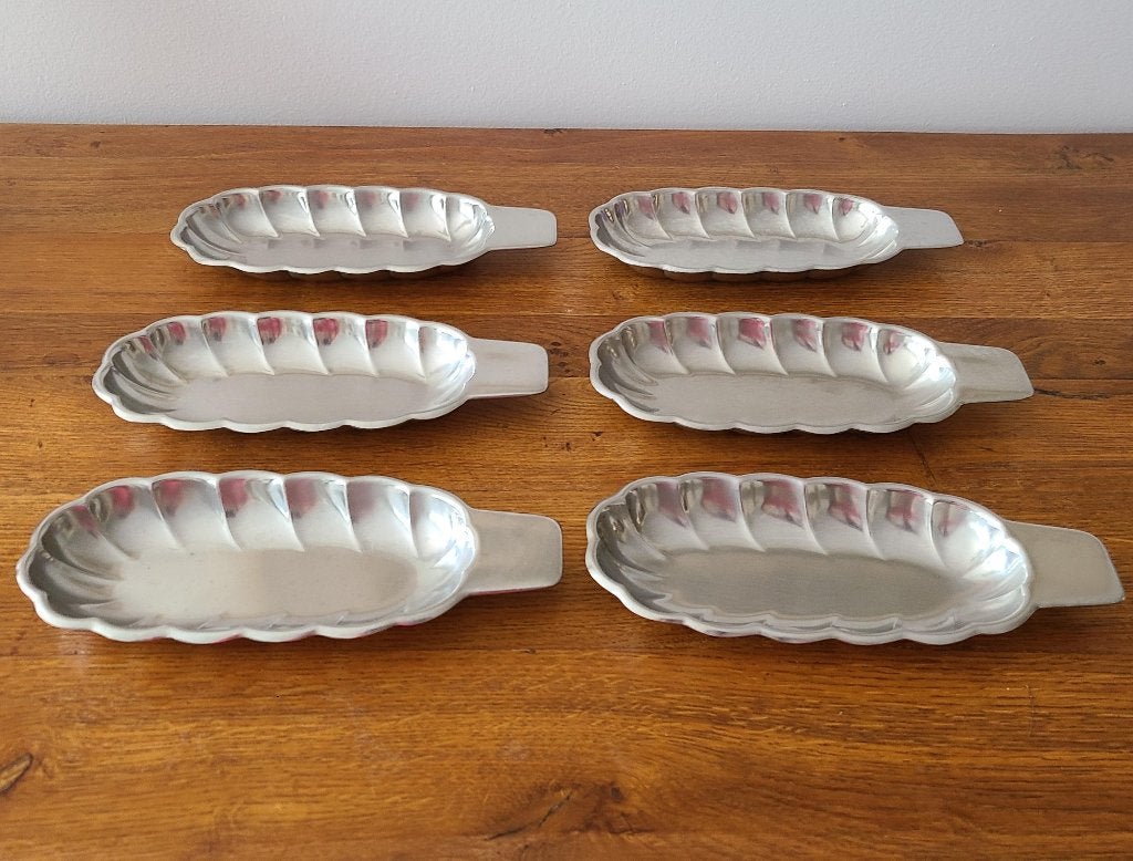 Vintage RVS Sola GZ schaaltjes - 6 stuks, Ophalen, Zilver, Overige materialen, Overige merken
