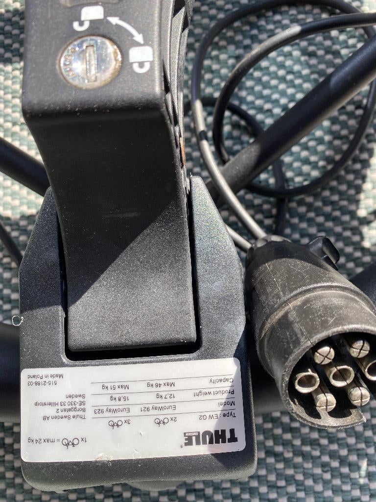 fietsdrager  euroway 923 Thule voor 3 fietsen, Ophalen, 3 fietsen of meer, Gebruikt, Brede banden