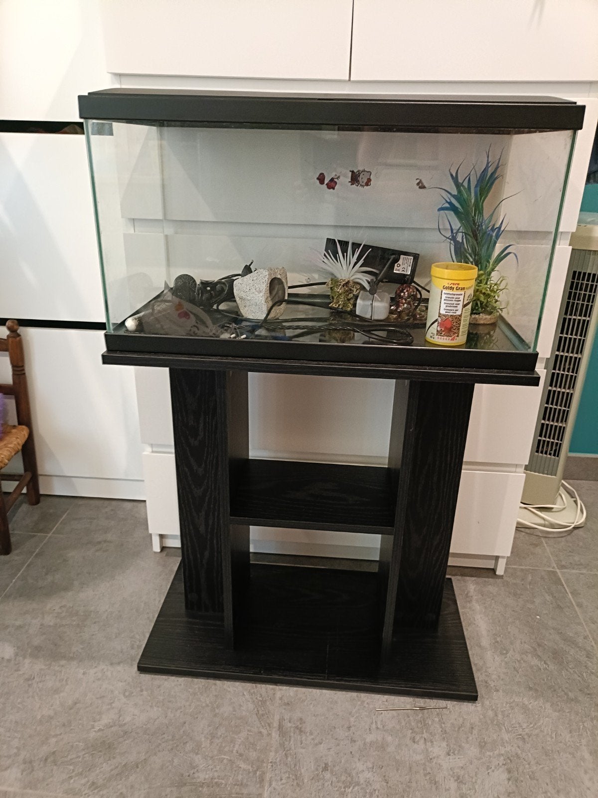 Aquarium avec meuble., Animaux & Accessoires, Enlèvement, Chauffage