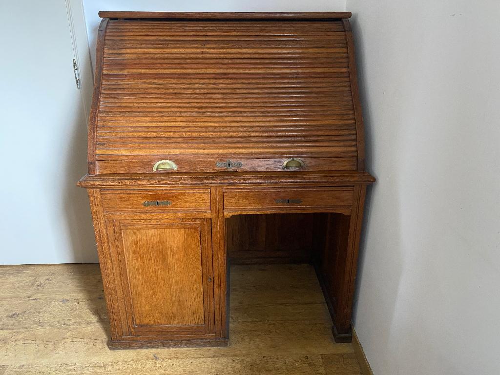 Antieke secretair met rolluik, Antiek en Kunst, Ophalen