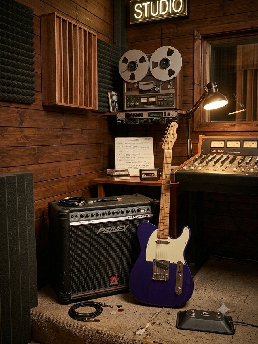 Elektrische gitaar + Versterker, Musique & Instruments, Instruments à corde | Guitares | Électriques, Comme neuf, Fender, Avec ampli