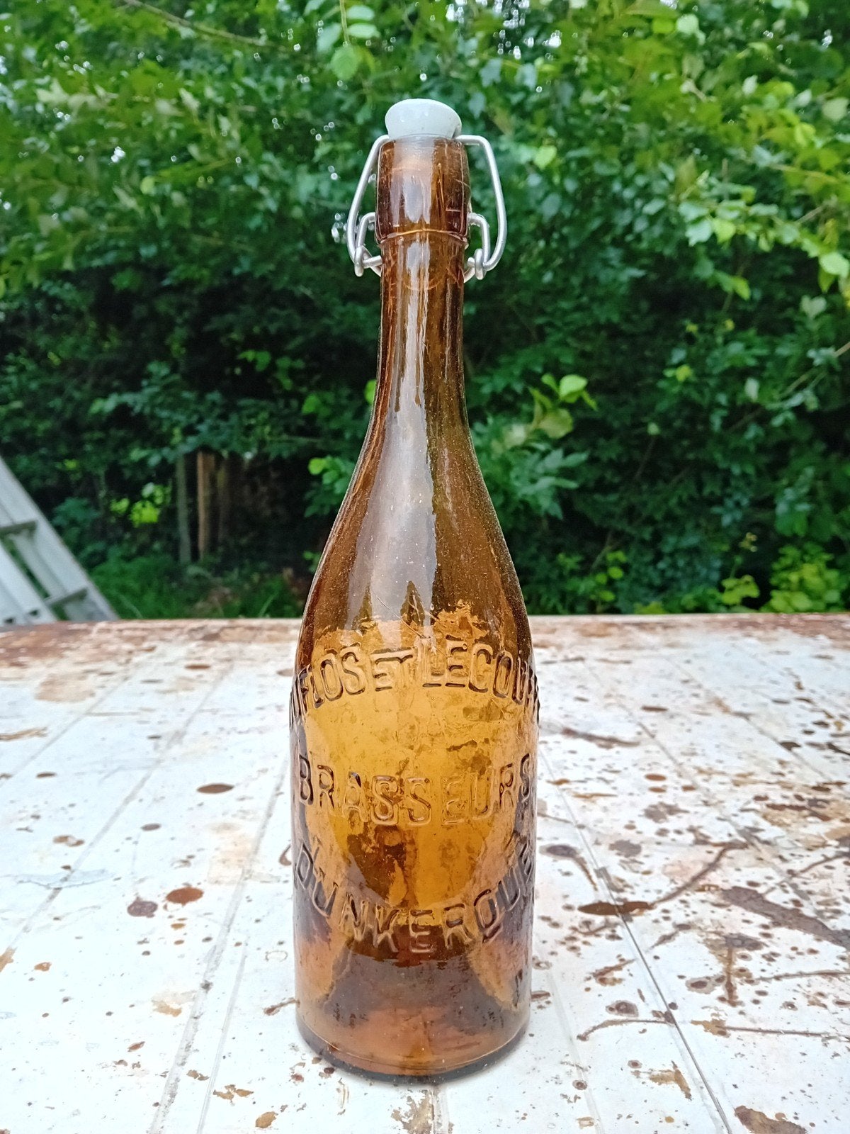 Ancienne brasserie de bouteilles de bière vintage Dufos et L, Collections, Enlèvement ou Envoi