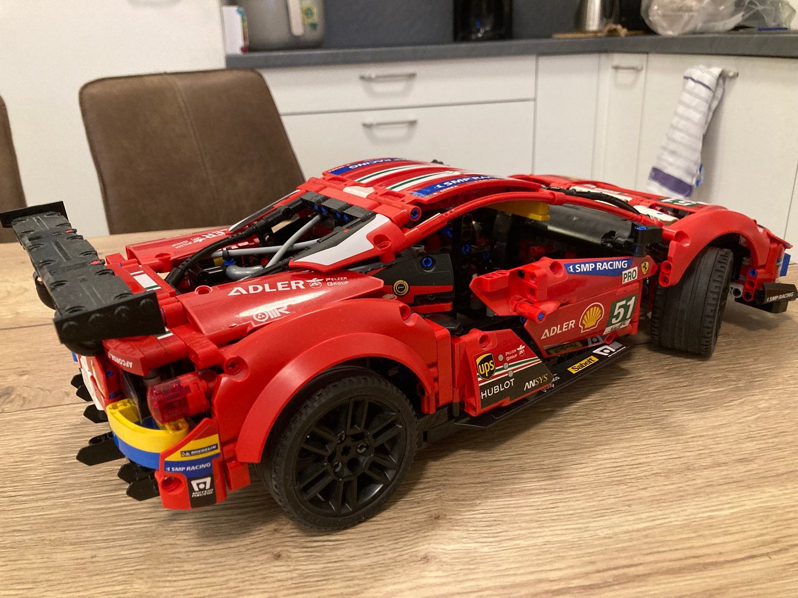 Lego set 42125 - Ferrari 488 GTE, Kinderen en Baby's, Ophalen, Zo goed als nieuw, Compleet, Lego