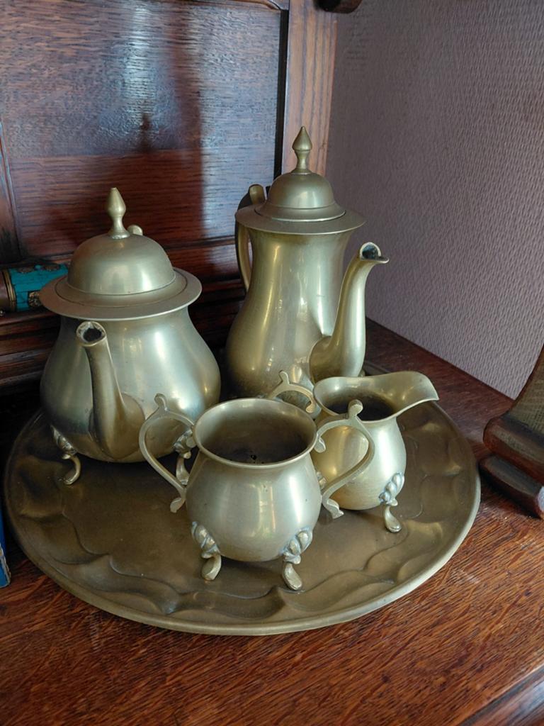 Koper koffie en theekan, Ophalen