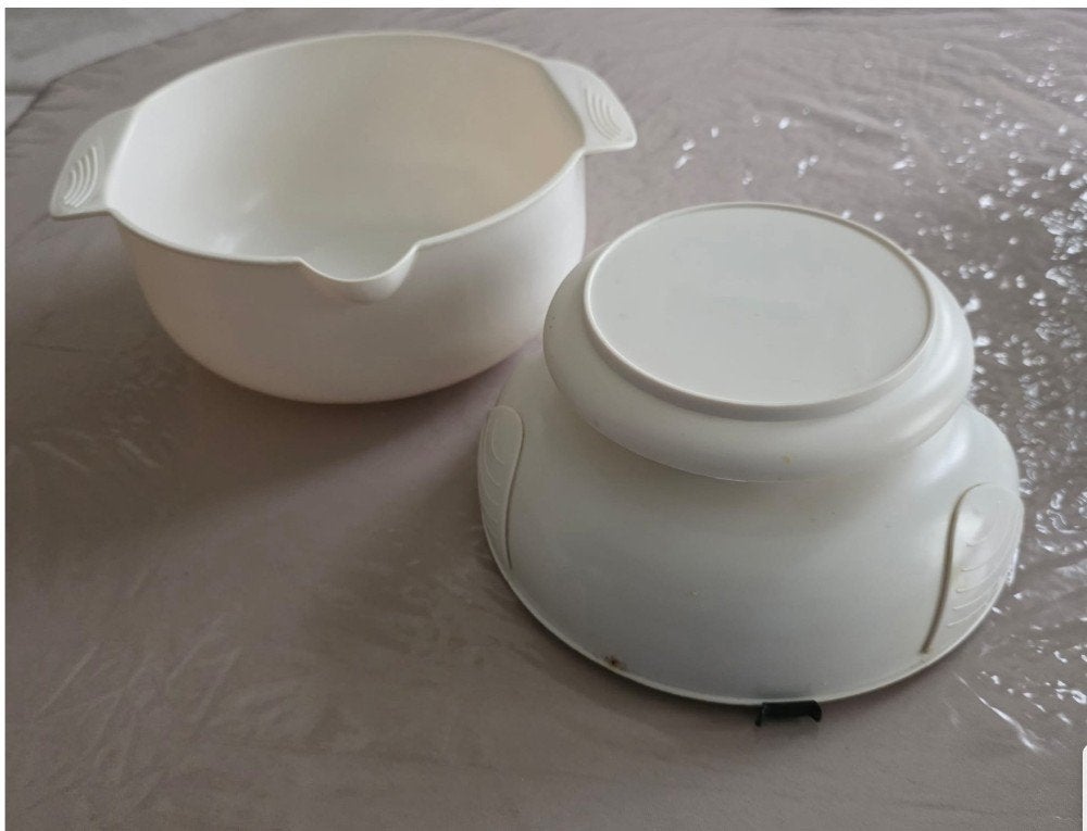 pèse alimentaire blanc avec bol, Maison & Meubles, Cuisine | Vaisselle, Enlèvement, Utilisé, Autres types, Autres styles