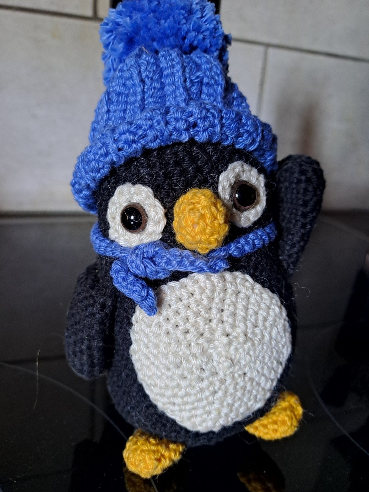 amigurumi gehaakte pinguin -10cm, Enlèvement ou Envoi, Neuf