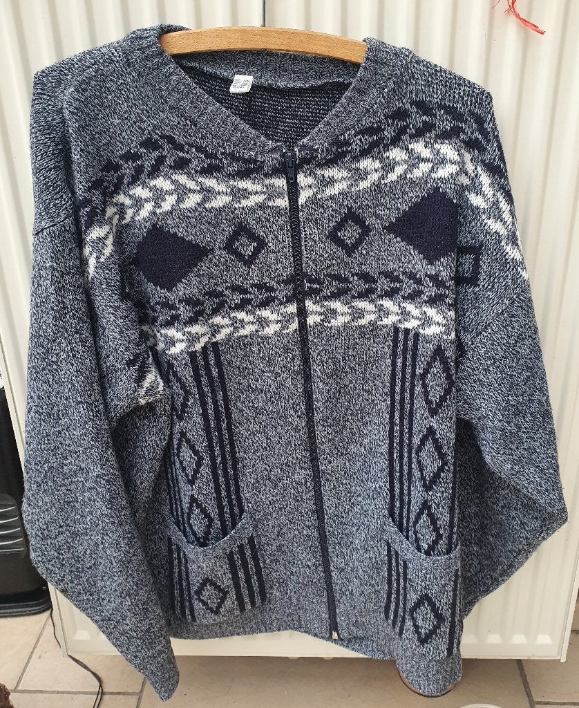 Gebreide vest/gilet/jasje maat 54, Ophalen of Verzenden, Gedragen, Maat 52/54 (L), Grijs