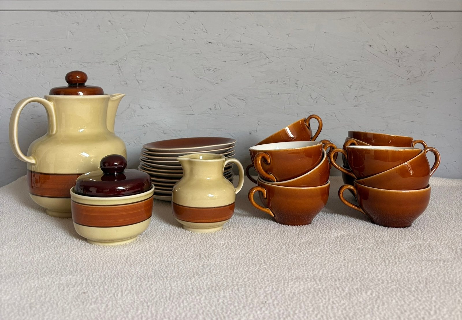 Volledig retro koffieservies van Colditz-27 delig, Ophalen