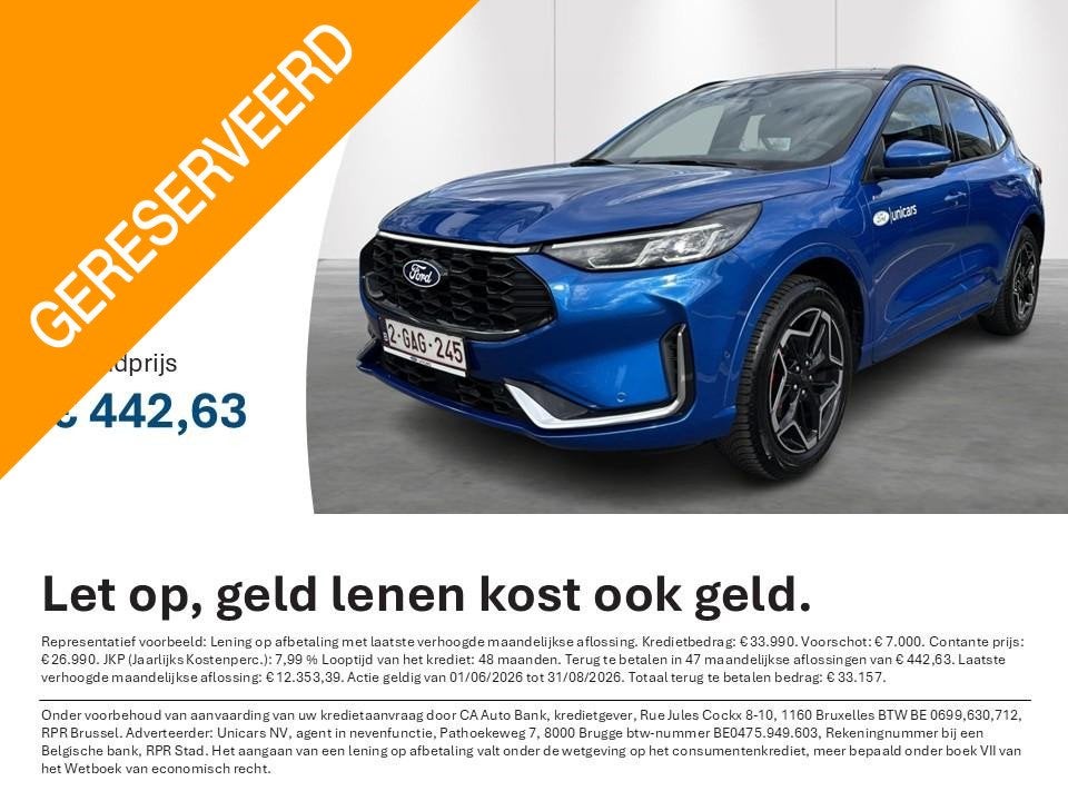 Ford Kuga 2.5i PHEV ST-Line X (automatique), Autos, Ford, 2500 cm³, Entreprise, Hybride rechargeable, 5 portes