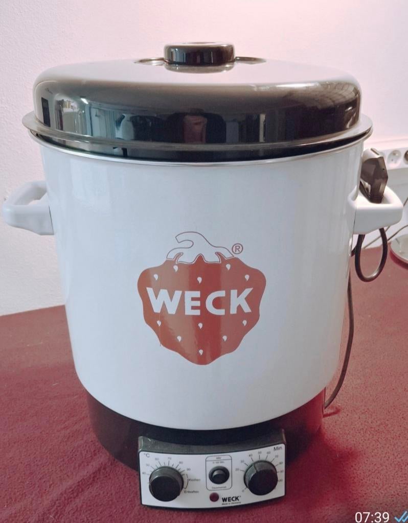 Weck inmaakketel geëmailleerd met thermostaat *automatisch, Huis en Inrichting, Keuken | Keukenbenodigdheden, Wit, Ophalen