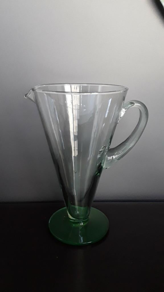 Antieke schenkkan in mondgeblazen glas, Antiek en Kunst, Ophalen of Verzenden