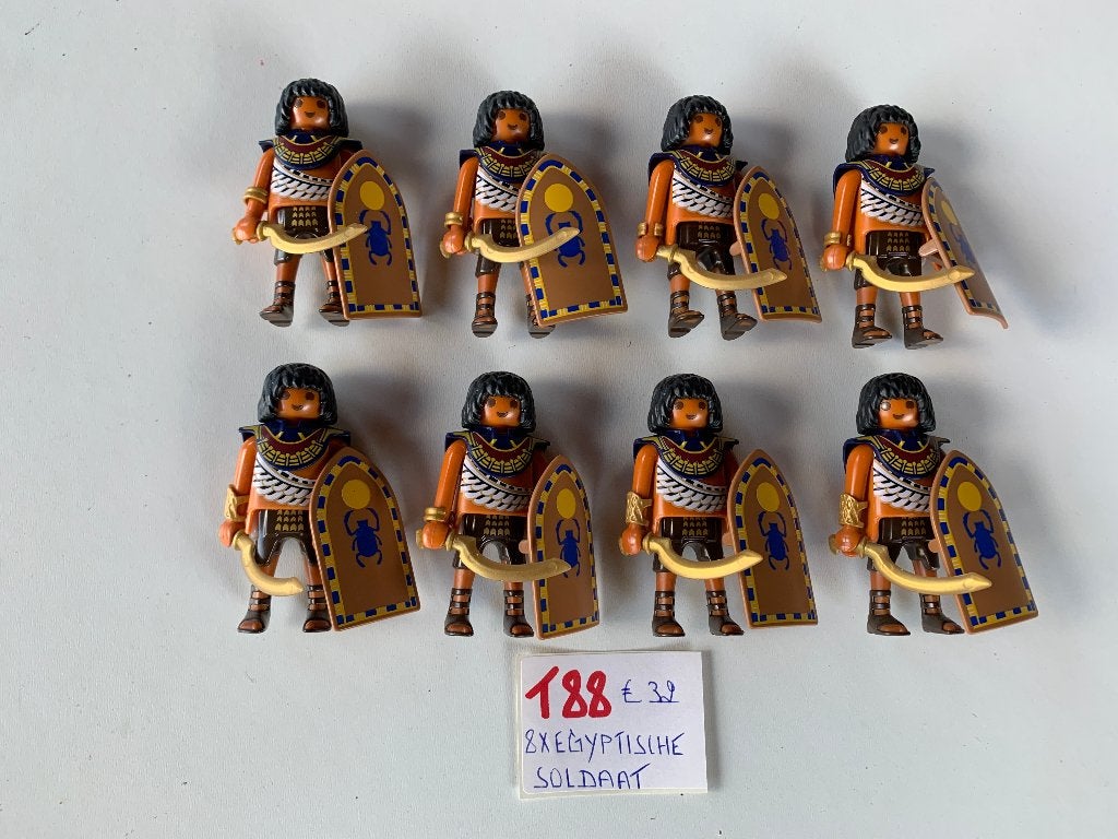 PLAYMOBIL: T88: LOT 8 EGYPTISCHE SOLDATEN, Ophalen of Verzenden, Nieuw, Historisch, Figuren