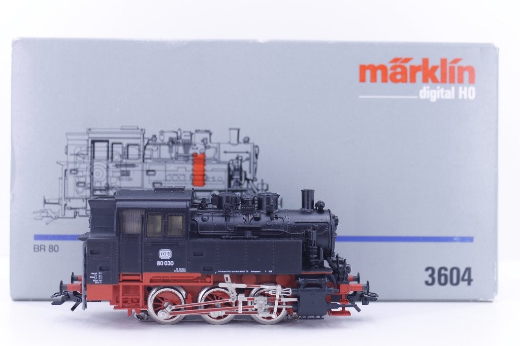 Locomotive à vapeur Marklin 3604 H0 DB BR 80, Enlèvement ou Envoi, Courant alternatif, Comme neuf, Locomotive