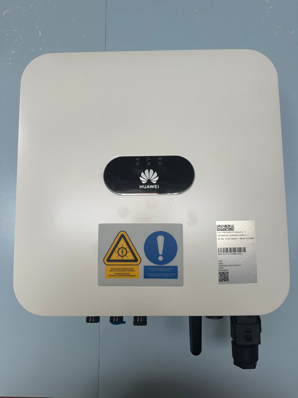 Huawei SUN2000-3.68KTL-L1 – hybride omvormer – 3 jaar oud, Ophalen, Zo goed als nieuw, Overige typen