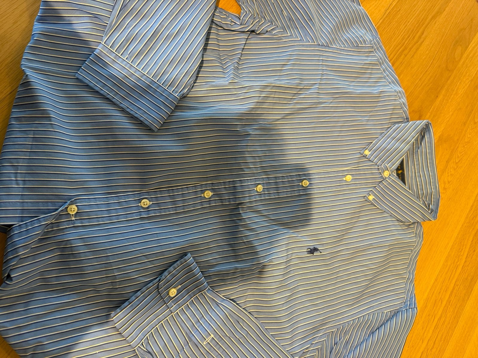 Chemise à rayures Ralph Lauren, Vêtements | Hommes, Chemises, Enlèvement ou Envoi, Comme neuf, Bleu