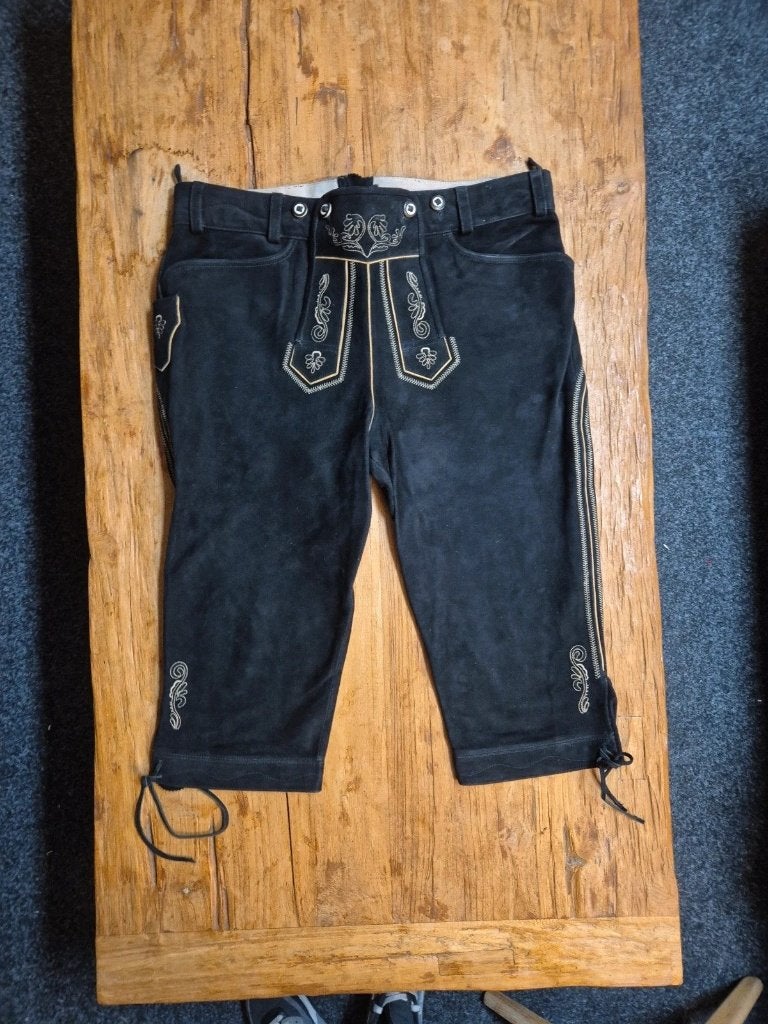 Mooie heren lederhosen maat 58, Enlèvement ou Envoi, Maddox, Taille 56/58 (XL), Comme neuf