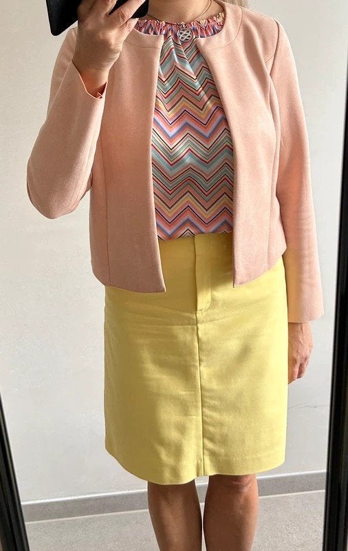 Zalmroze suèdine jasje NIEUW, Kleding | Dames, Jasjes, Kostuums en Pakken, Maat 38/40 (M), Bel & Bo, Nieuw, Ophalen of Verzenden