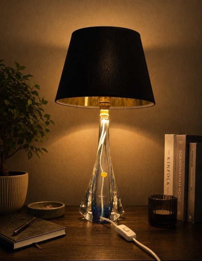 Lampe de table du Val Saint Lambert (René Delvenne)., Enlèvement