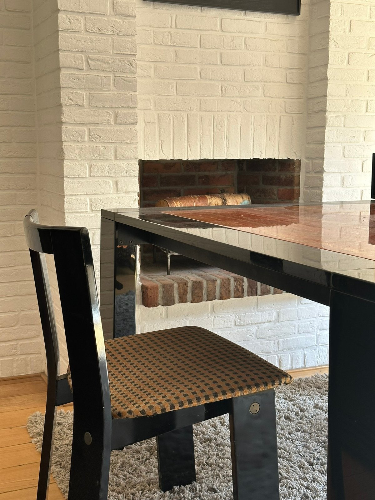 Tafel met stoelen, Huis en Inrichting, Tafels | Eettafels, Ophalen, Zo goed als nieuw, Vierkant