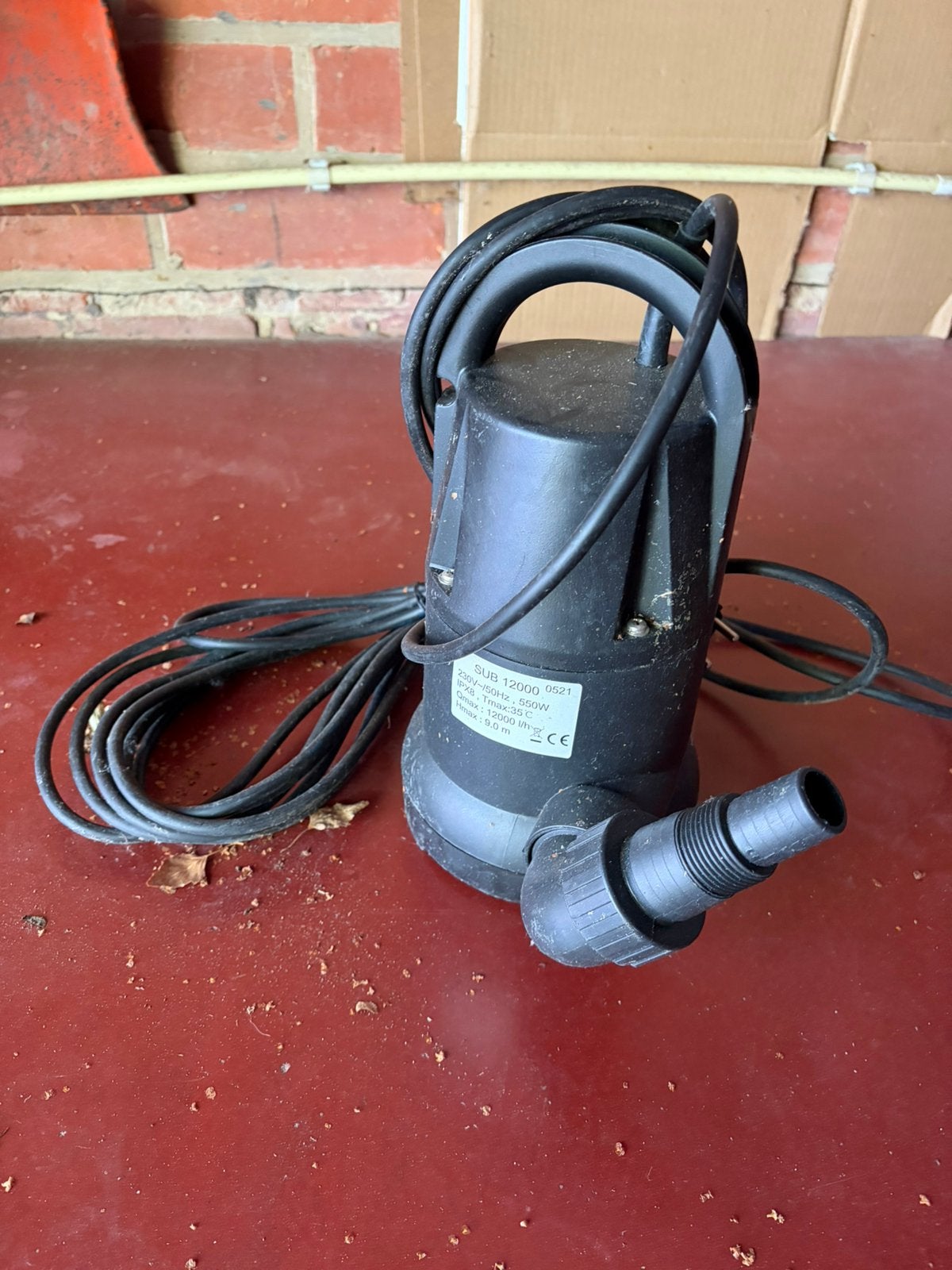 Dompelpomp / vuilwaterpomp SUB 12000 – 550W, Ophalen, Zo goed als nieuw, Dompelpomp