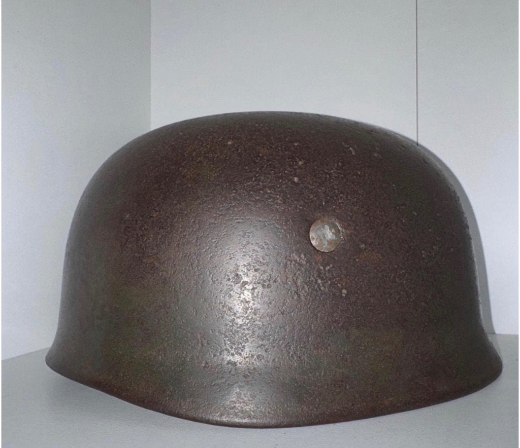 casque para allemand m38 ET68 lot 77 lire description !, Collections, Enlèvement, Armée de l'air, Casque ou Béret