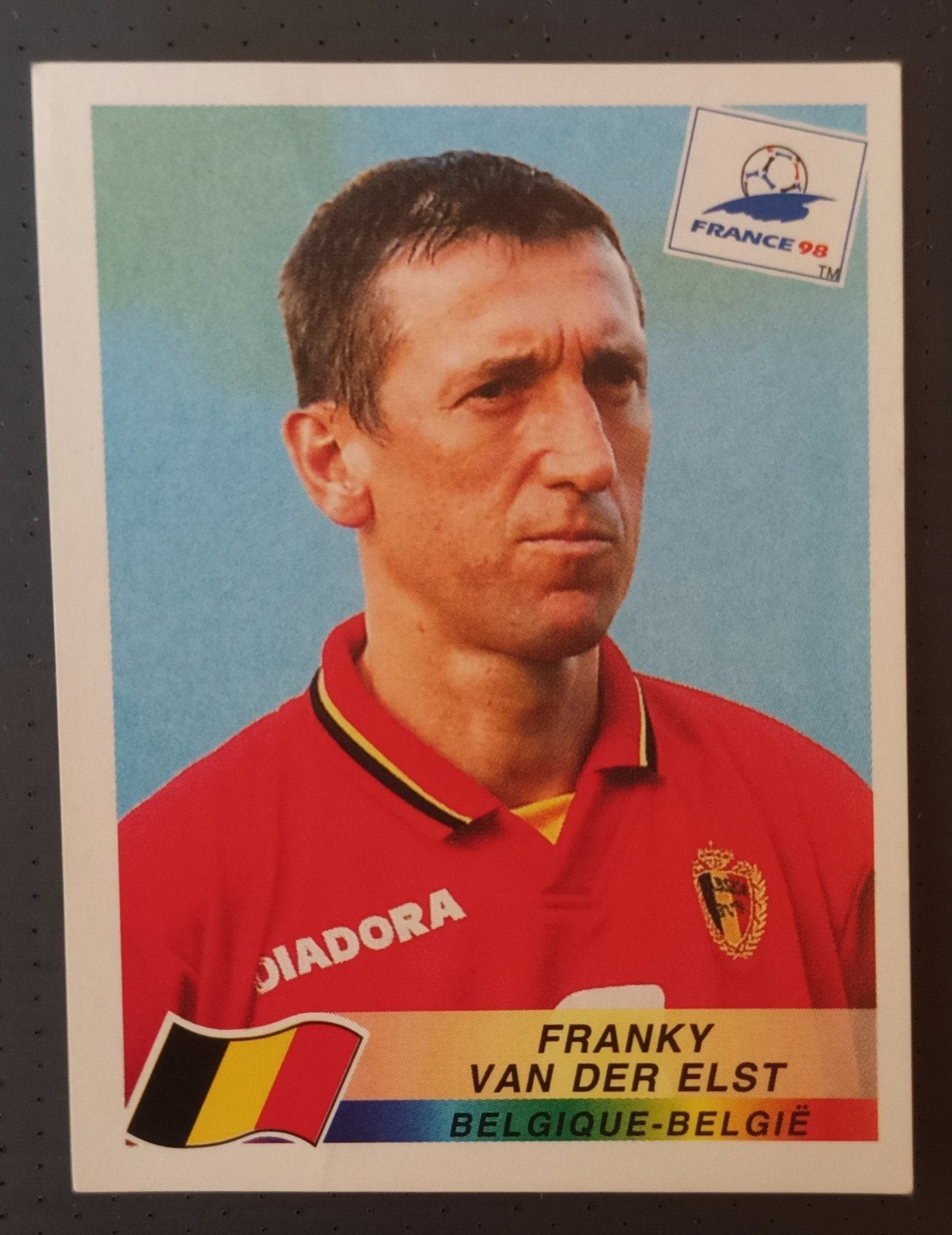 PANINI FRANCE 98 # 325 FRANKY VAN DER ELST, Collections, Articles de Sport & Football, Enlèvement ou Envoi