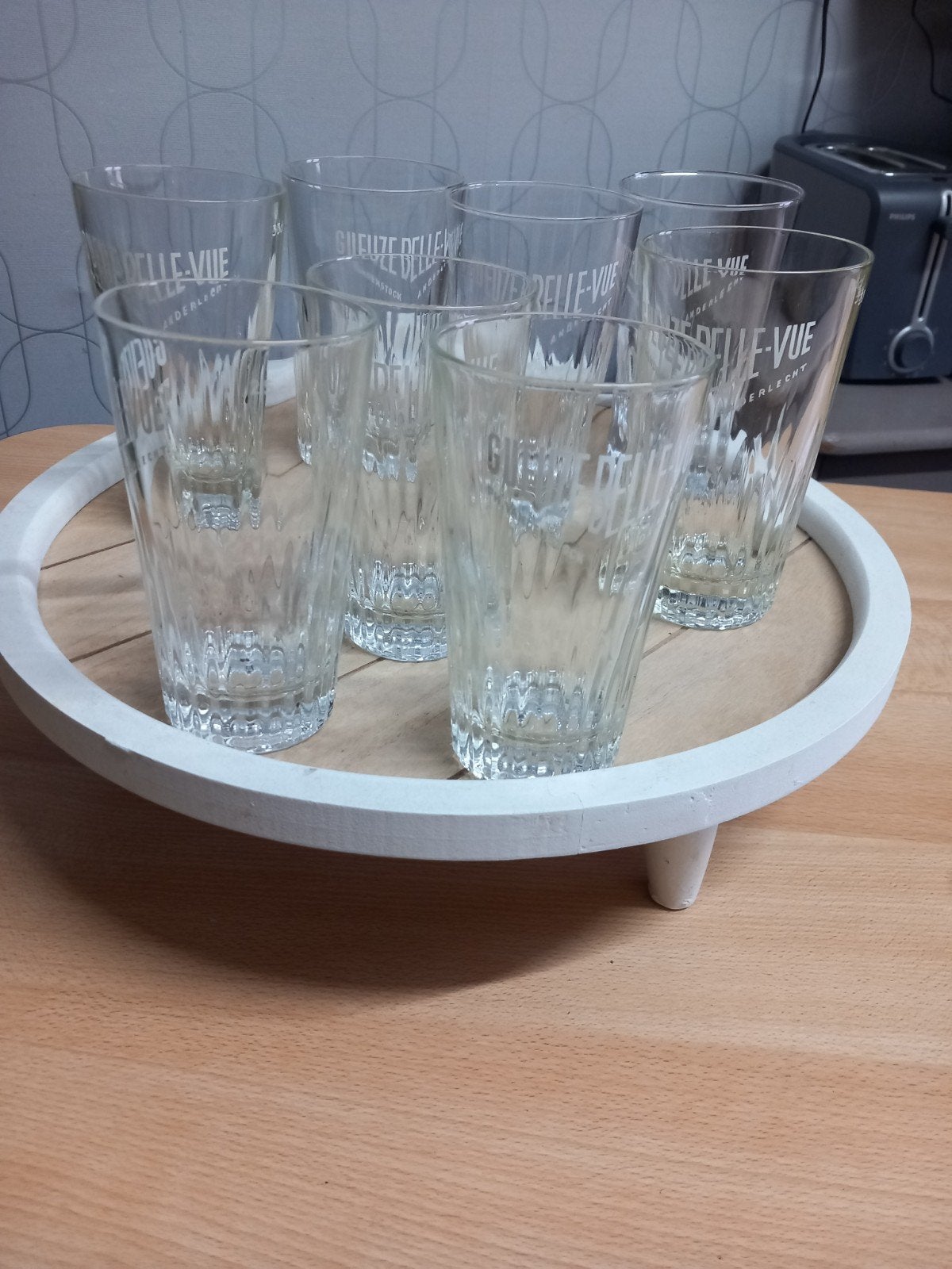 Ancien verre belle vue, Ophalen