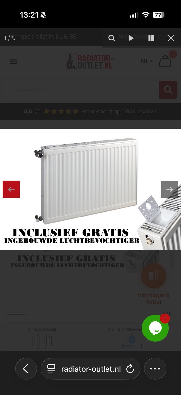 Radiators 2 stuks, Enlèvement, Haut rendement (HR), Radiateur, 30 à 80 cm