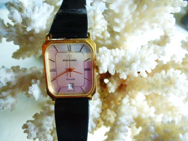 Montre Rodania, Handtassen en Accessoires, Horloges | Antiek, Ophalen, Staal, Met bandje, Polshorloge