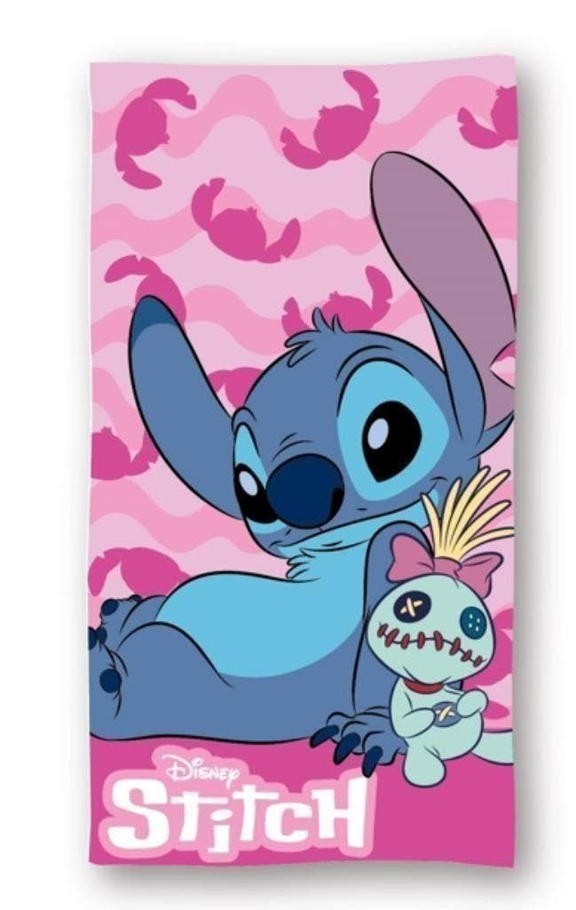 Stitch Badlaken Scrump - Sneldrogend - Disney Strandlaken, Kinderen en Baby's, Stitch, Meisje, One size, Nieuw