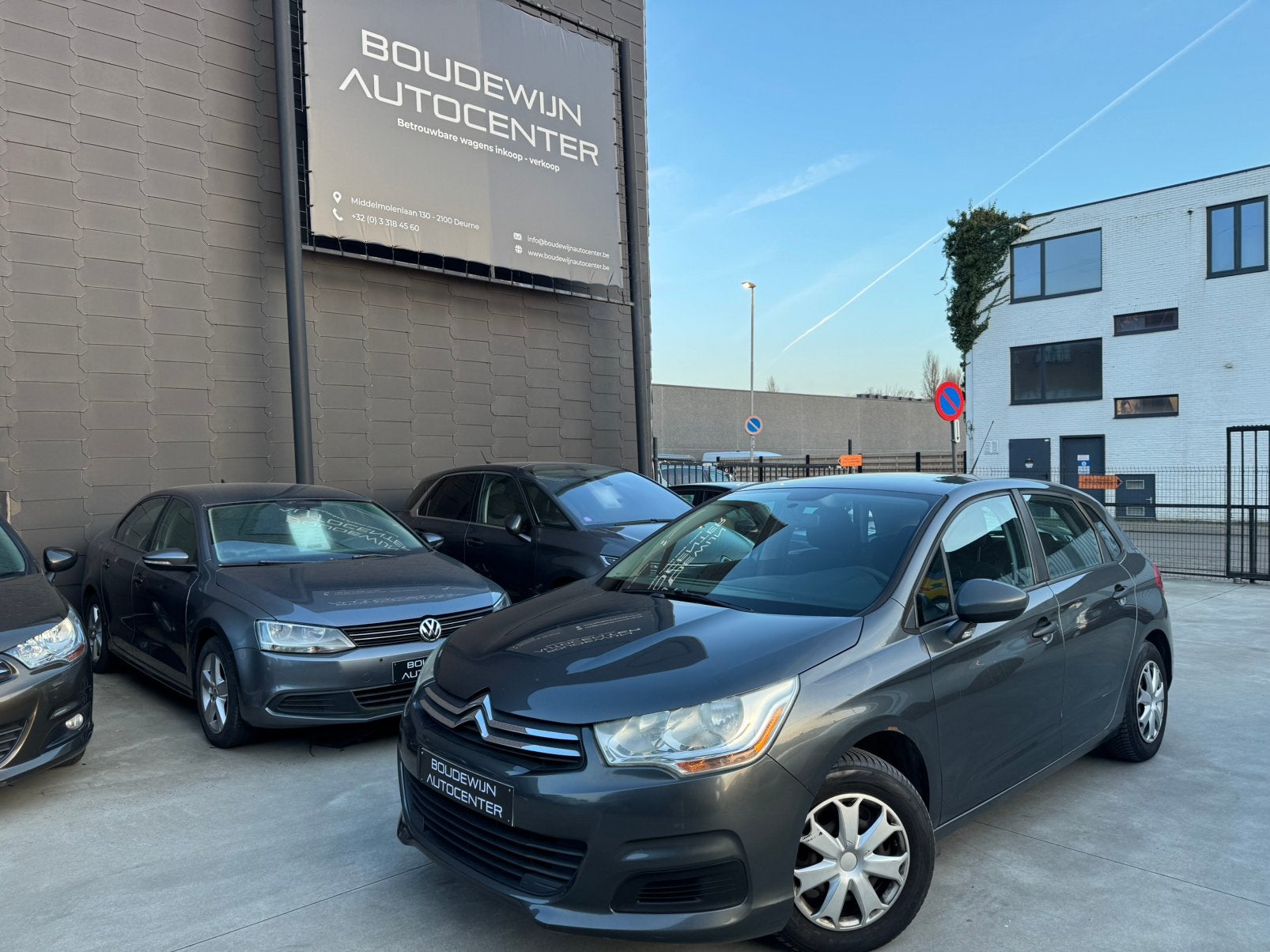 Citroën C4 1.4Benzine 154.xxxkm 2011/Airco,Cruisecontrol, Autos, Argent ou Gris, Achat, Entreprise, Noir
