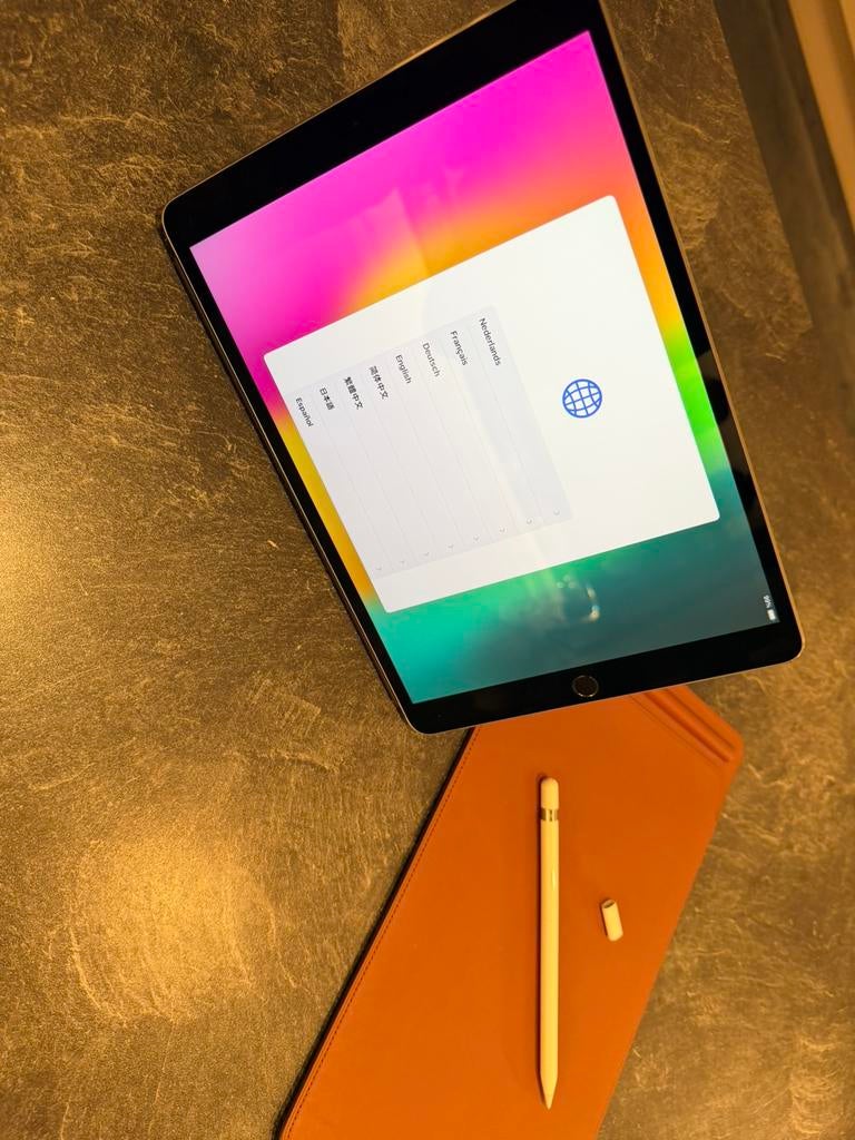 iPad Pro 10.5 – Pencil + Leather Sleeve + Smart Cover, Computers en Software, Apple iPads, Zo goed als nieuw, Ophalen of Verzenden