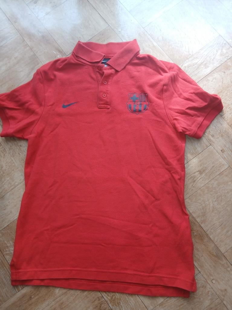 Polo FC Barcelone Nike Rouge - Taille M - Authentique, Enlèvement ou Envoi, Bleu