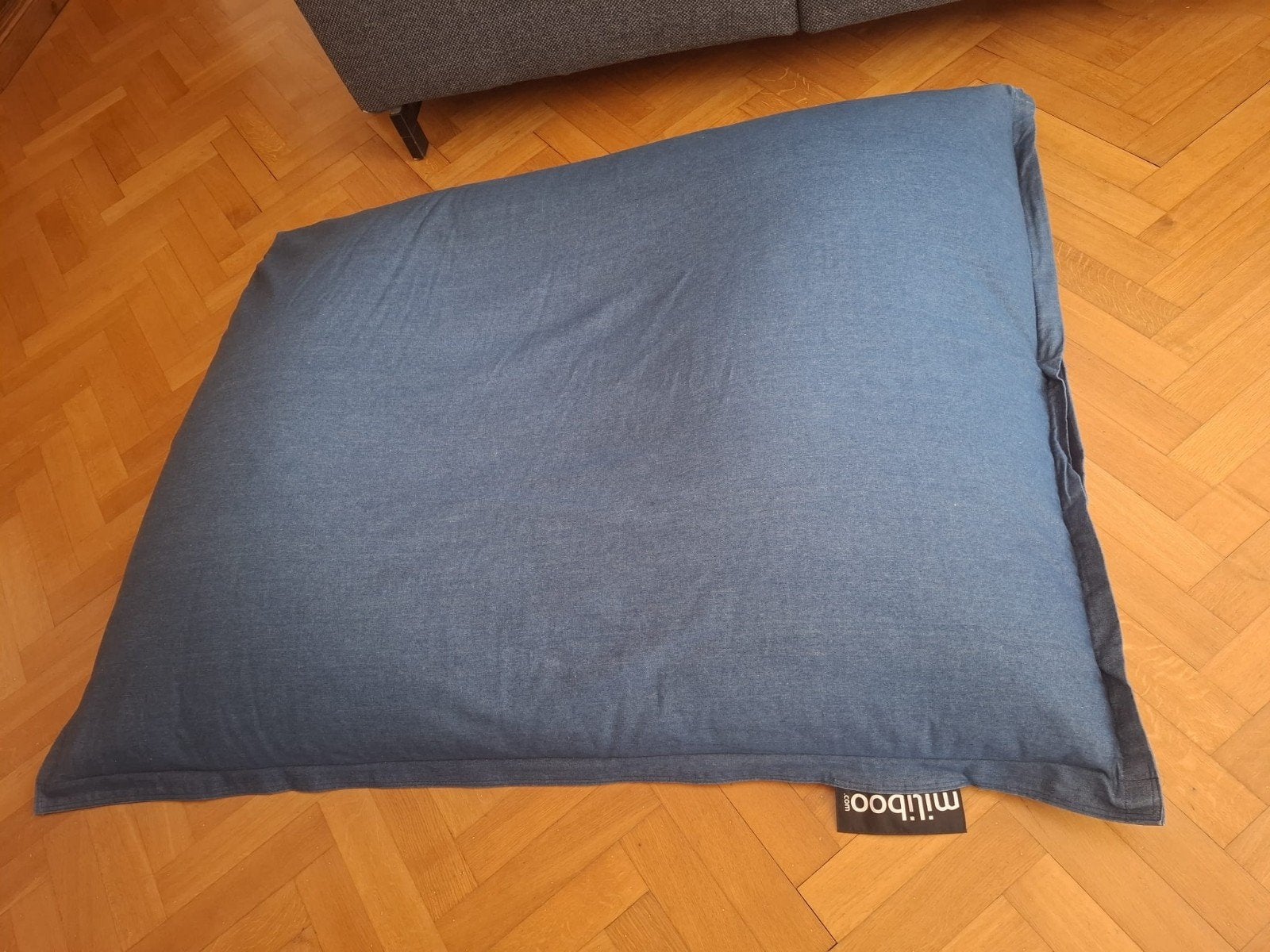 Coussin de sol/pouf, Enlèvement, Comme neuf, Bleu, Pouf