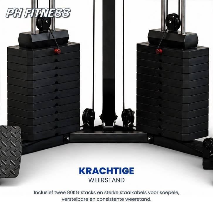 PH Fitness Corner Smith Machine - Cable Crossover 160KG, Sports & Fitness, Enlèvement ou Envoi, Neuf, Bras, Autres types