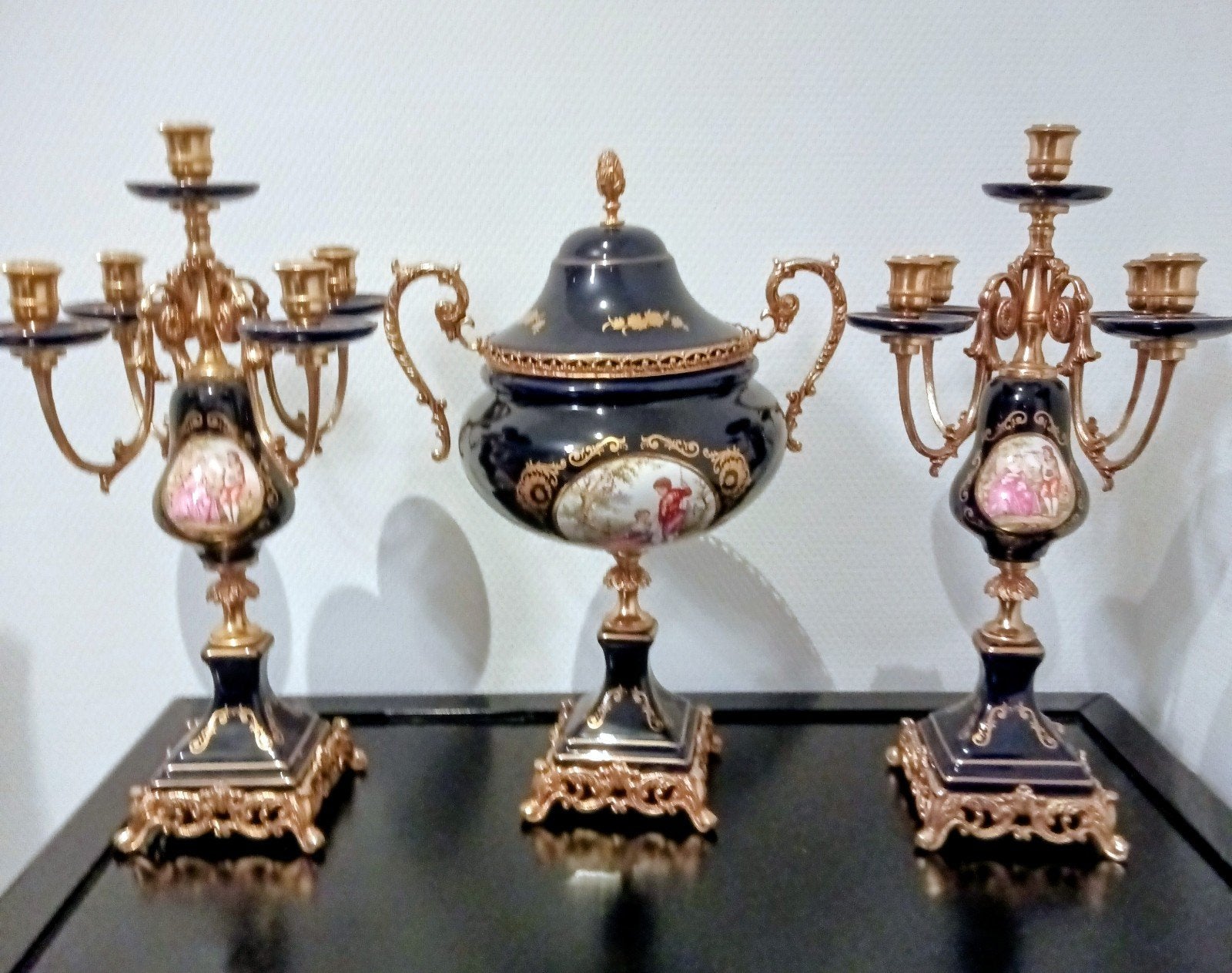 Schouw garnituur, Ophalen, Koper of Brons
