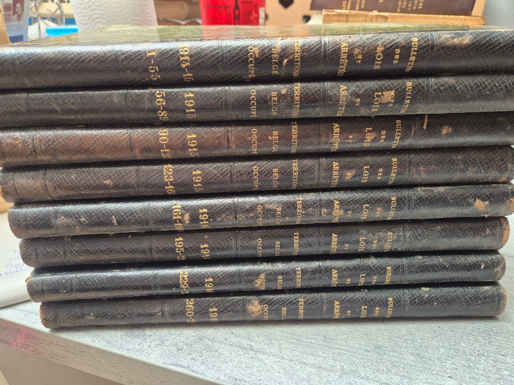 Lot de 8 Vol. "Bulletin des lois et arrêtés ...", Enlèvement ou Envoi, Avant 1940, Général, Utilisé