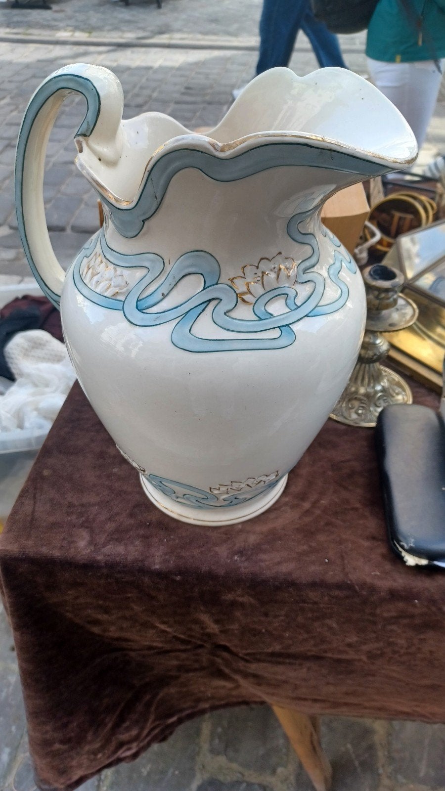 Vaas H30 D24 cm Glazuur op aardewerk, Ophalen